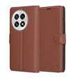 Husa de protectie Techsuit Leather Folio compatibil cu OnePlus 13, Maro