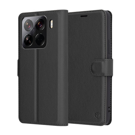 Husa de protectie Techsuit Leather Folio compatibil cu Xiaomi 15 Pro, Negru