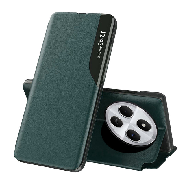Husa de protectie Techsuit eFold Series compatibil cu Xiaomi Redmi 14C / Poco C75, Verde Inchis