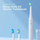 Bitvae Toothbrush Heads (SDD2), For Bitvae D2, x4, Alb