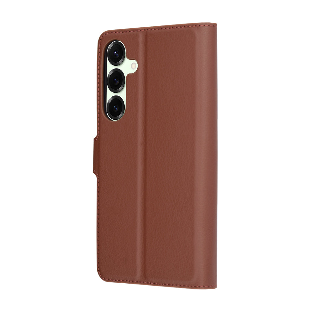 Husa de protectie Techsuit Leather Folio compatibil cu Samsung Galaxy S25 Plus, Maro