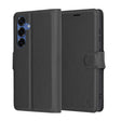 Husa de protectie Techsuit Leather Folio compatibil cu Samsung Galaxy S25, Negru