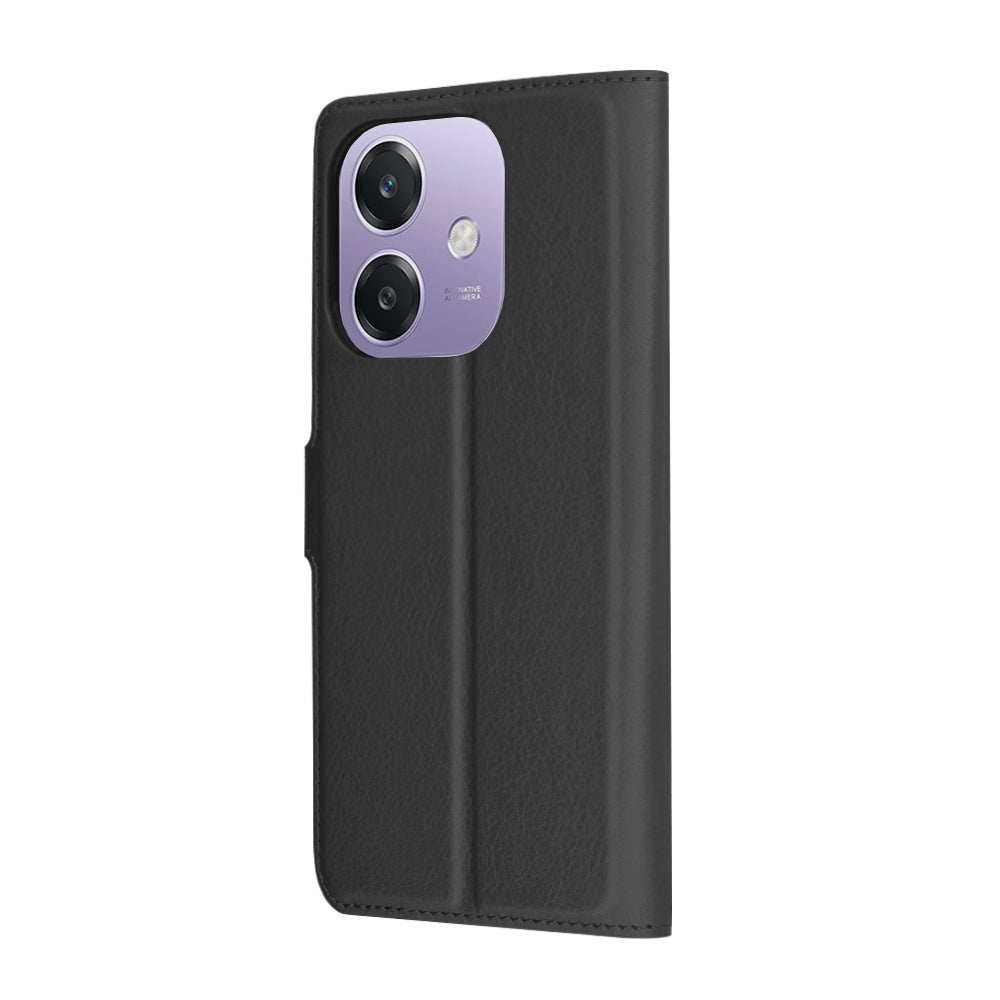 Husa de protectie Techsuit Leather Folio compatibil cu Oppo A40 4G / A60 5G, Negru