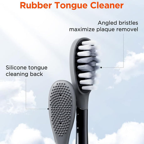 Bitvae Toothbrush Heads (GCS22), Gum Care, Ultra Soft Bristles, for Bitvae S2\S3, x4, Negru