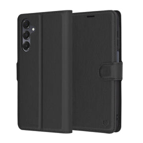 Husa de protectie Techsuit Leather Folio compatibil cu Samsung Galaxy A16 4G / A16 5G, Negru