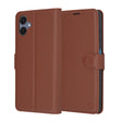 Husa de protectie Techsuit Leather Folio compatibil cu Samsung Galaxy A06, Maro