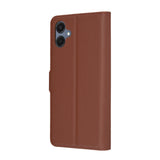 Husa de protectie Techsuit Leather Folio compatibil cu Samsung Galaxy A06, Maro