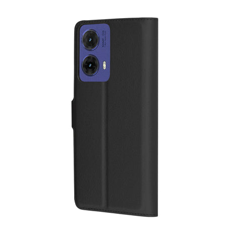Husa de protectie Techsuit Leather Folio compatibil cu Motorola Moto G85, Negru