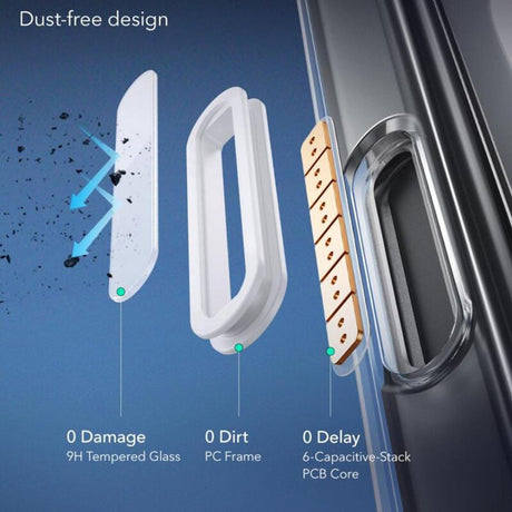 Husa de protectie ESR Classic Hybrid HaloLock compatibil cu iPhone 16, Negru Mat