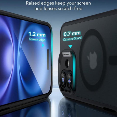 Husa de protectie ESR Classic Hybrid HaloLock compatibil cu iPhone 16, Negru Mat