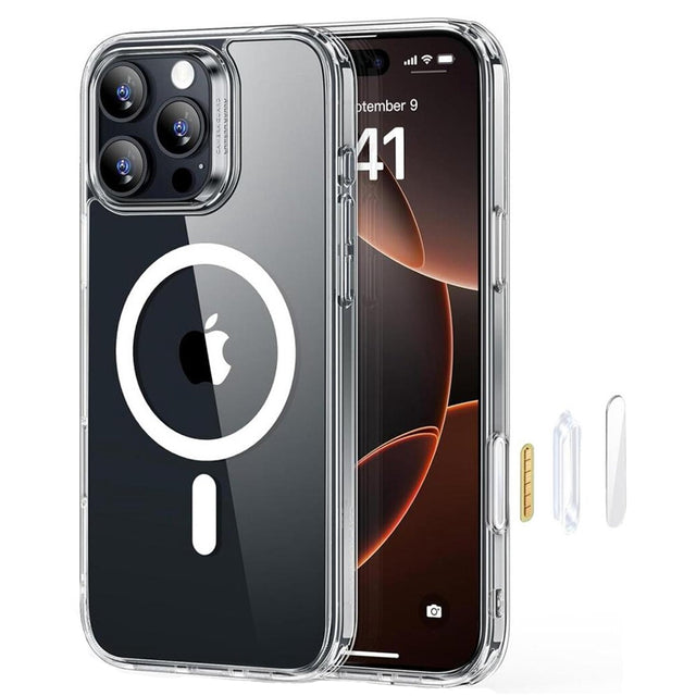 Husa de protectie ESR Classic Hybrid HaloLock compatibil cu iPhone 16 Pro, Transparent