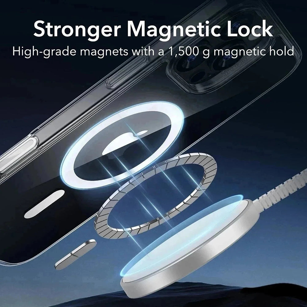 Husa de protectie ESR Classic Hybrid HaloLock compatibil cu iPhone 16 Pro Max, Transparent Black