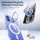 Husa de protectie ESR Classic Hybrid HaloLock Kickstand compatibil cu iPhone 16, Transparent