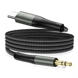 Adaptor Techsuit Premium Cable Adapter NexaSound (AC16), Type-C to 3.5mm Jack, DAC Chip, Nylon Braided + Aluminum Alloy, 1m, Gri