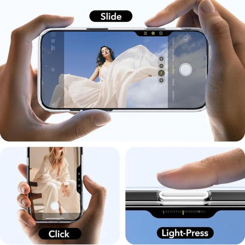 Husa de protectie ESR Classic Hybrid HaloLock Kickstand compatibil cu iPhone 16 Pro, Transparent