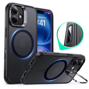 Husa de protectie ESR Classic Hybrid HaloLock Kickstand compatibil cu iPhone 16, Negru Mat