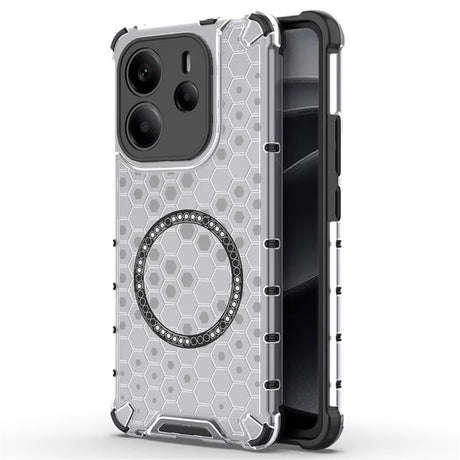 Husa de protectie Techsuit HoneyComb Shield MagSafe compatibil cu Xiaomi Redmi Note 14 4G (Regional), Alb