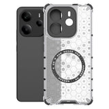 Husa de protectie Techsuit HoneyComb Shield MagSafe compatibil cu Xiaomi Redmi Note 14 5G, Alb