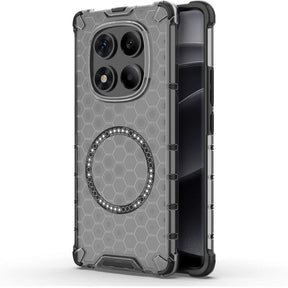 Husa de protectie Techsuit HoneyComb Shield MagSafe compatibil cu Xiaomi Redmi Note 14 Pro 4G, Negru