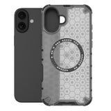 Husa de protectie Techsuit HoneyComb Shield MagSafe compatibil cu iPhone 16, Alb