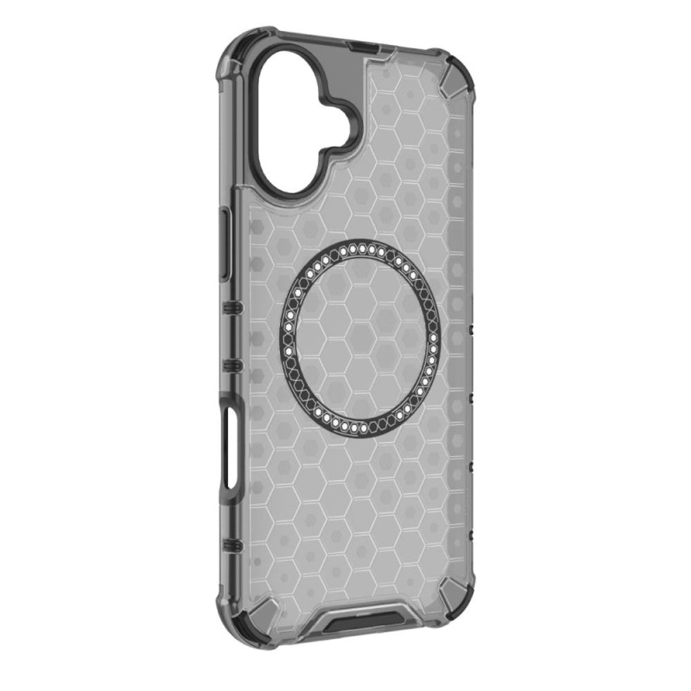 Husa de protectie Techsuit HoneyComb Shield MagSafe compatibil cu iPhone 16, Alb