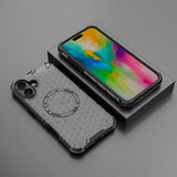 Husa de protectie Techsuit HoneyComb Shield MagSafe compatibil cu iPhone 16, Negru