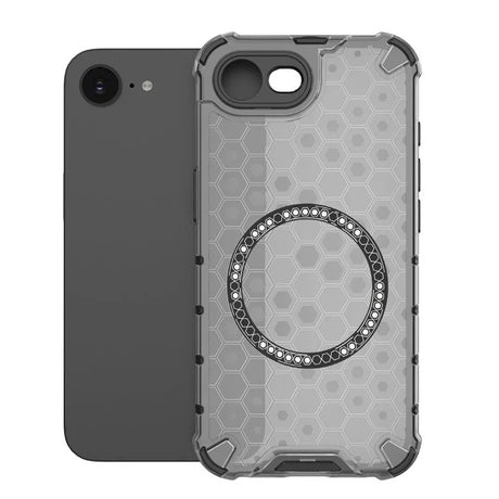 Husa de protectie Techsuit HoneyComb Shield MagSafe compatibil cu iPhone 16e / iPhone 17e, Negru