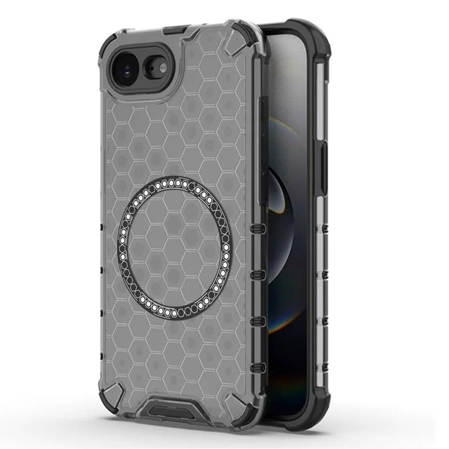 Husa de protectie Techsuit HoneyComb Shield MagSafe compatibil cu iPhone 16e / iPhone 17e, Negru