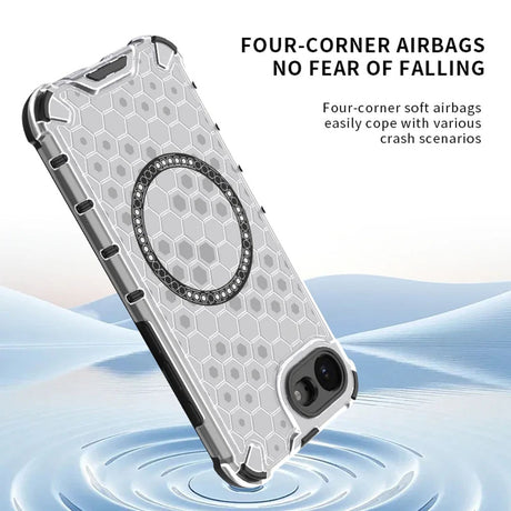 Husa de protectie Techsuit HoneyComb Shield MagSafe compatibil cu iPhone 16e / iPhone 17e, Negru