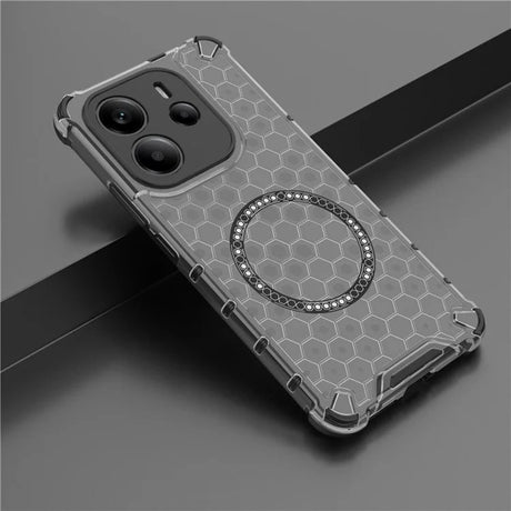 Husa de protectie Techsuit HoneyComb Shield MagSafe compatibil cu iPhone 15 Pro Max, Negru