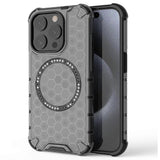 Husa de protectie Techsuit HoneyComb Shield MagSafe compatibil cu iPhone 15 Pro, Negru