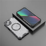 Husa de protectie Techsuit HoneyComb Shield MagSafe compatibil cu iPhone 14, Alb
