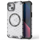 Husa de protectie Techsuit HoneyComb Shield MagSafe compatibil cu iPhone 14, Alb