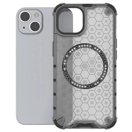 Husa de protectie Techsuit HoneyComb Shield MagSafe compatibil cu iPhone 14, Negru
