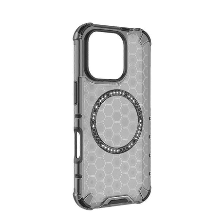 Husa de protectie Techsuit HoneyComb Shield MagSafe compatibil cu iPhone 16 Pro, Negru
