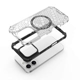 Husa de protectie Techsuit HoneyComb Shield MagSafe compatibil cu iPhone 16 Pro Max, Negru