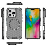 Husa de protectie Techsuit HoneyComb Shield MagSafe compatibil cu iPhone 16 Pro Max, Negru