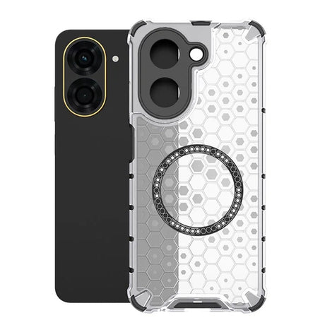 Husa de protectie Techsuit HoneyComb Shield MagSafe compatibil cu Xiaomi Redmi A5 4G (Regional), Alb