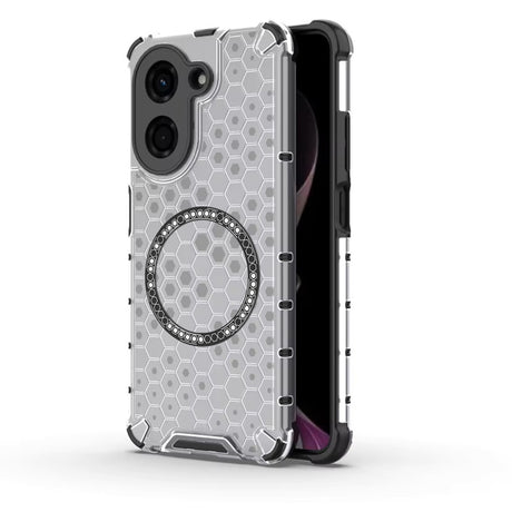 Husa de protectie Techsuit HoneyComb Shield MagSafe compatibil cu Xiaomi Redmi A5 4G (Regional), Alb