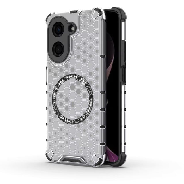 Husa de protectie Techsuit HoneyComb Shield MagSafe compatibil cu Xiaomi Redmi A5 4G (Regional), Alb