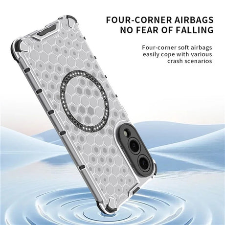 Husa de protectie Techsuit HoneyComb Shield MagSafe compatibil cu Samsung Galaxy S25 Edge, Negru
