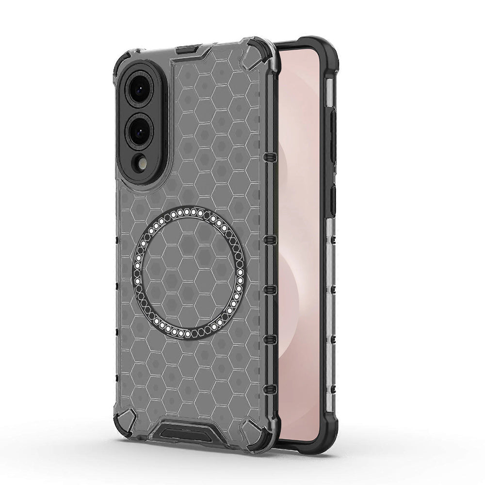 Husa de protectie Techsuit HoneyComb Shield MagSafe compatibil cu Samsung Galaxy S25 Edge, Negru