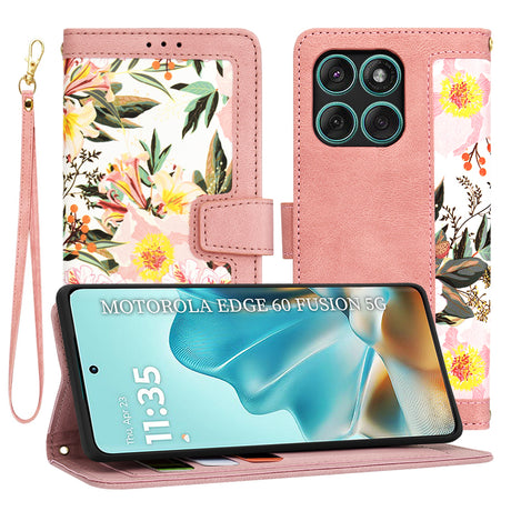Husa de protectie Techsuit FlipCraft compatibil cu Motorola Edge 60 / Edge 60 Fusion, Sweetheart Pink