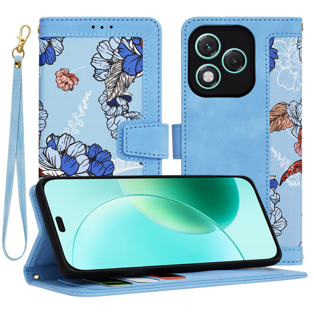 Husa de protectie Techsuit FlipCraft compatibil cu Honor 400 Lite, Vibrant Blue