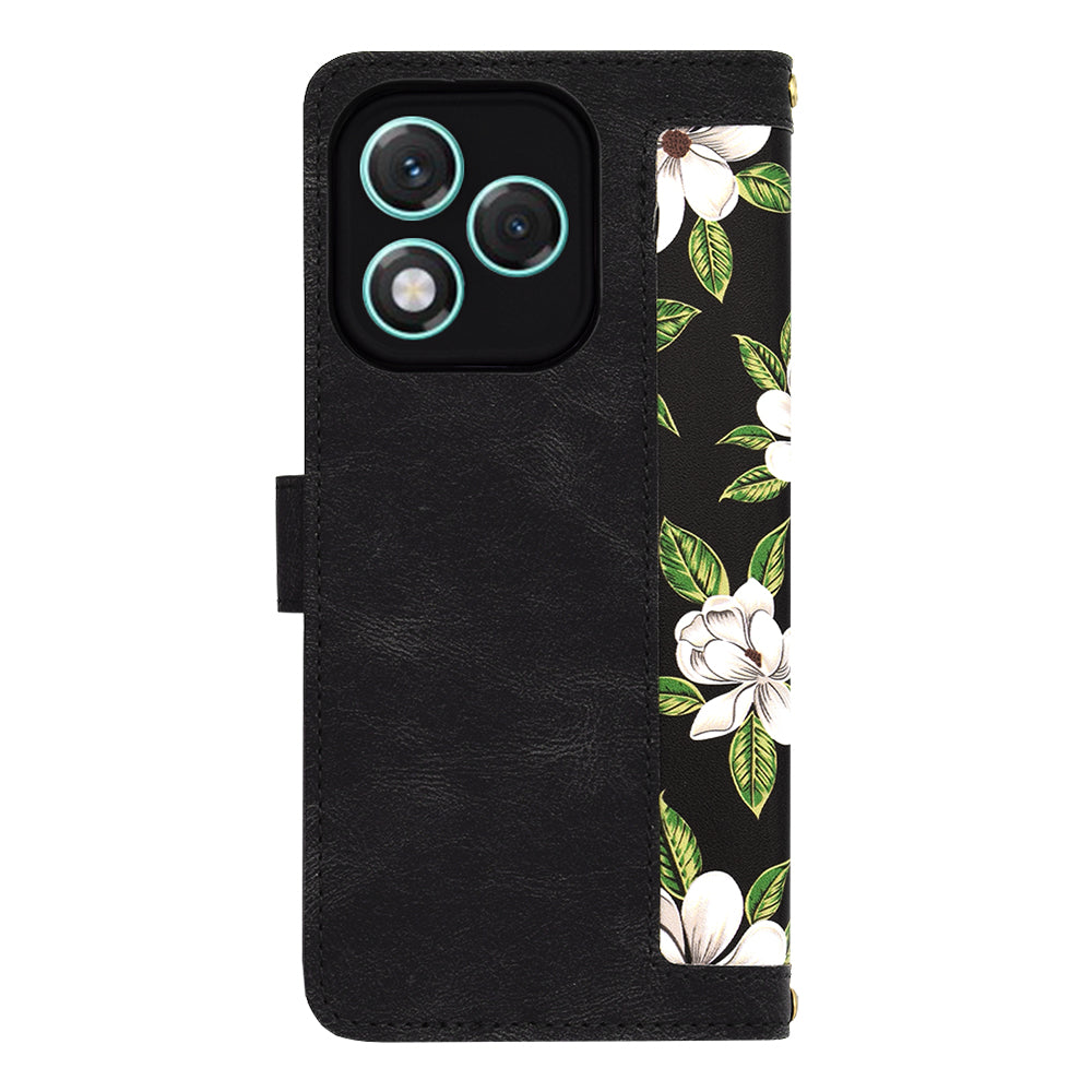 Husa de protectie Techsuit FlipCraft compatibil cu Honor 400 Lite, Flowers of the Dawn