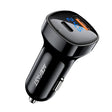 Incarcator Acefast Car (B4), with Digital Display, Fast Charging, USB, Type-C, 66W, Negru
