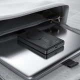 Baterie externa Acefast Magnetic Wireless Ultra-thin (M12-10000), Type-C, 10000mAh, 38.7Wh, PD20W, LED Indicator, Negru