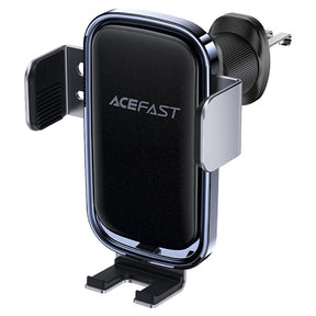 Suport Acefast with Wireless Charging (D39), for Air Vent, with Solar Panel, Battery, Automatic Arms, Negru