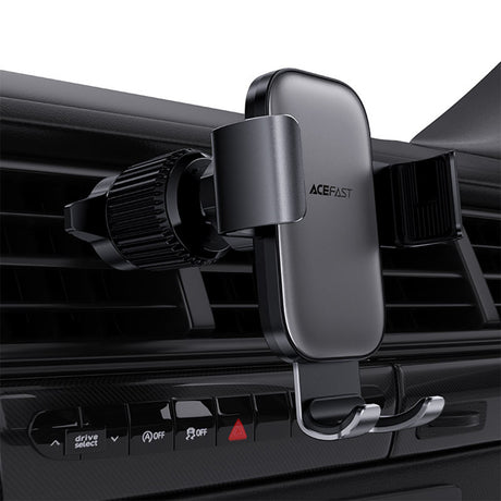 Suport Acefast Gravity (D38), for Air Vent, Stable Gravity Grip, Adjustable, Non-Slip, Universal, Metal Gray