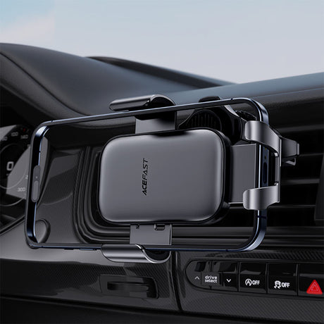 Suport Acefast Gravity (D38), for Air Vent, Stable Gravity Grip, Adjustable, Non-Slip, Universal, Metal Gray